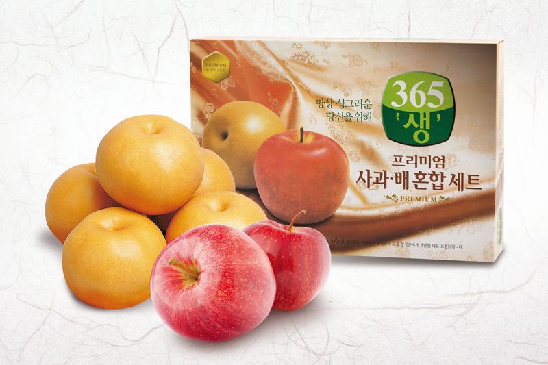 사진 = 장성군 365생 프리미엄 사과, 배