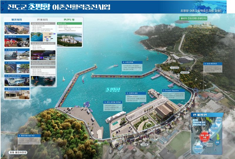 사진설명 = 진도군 초평항, ‘2025년 어촌신활력증진사업’ 공모 추가 선정