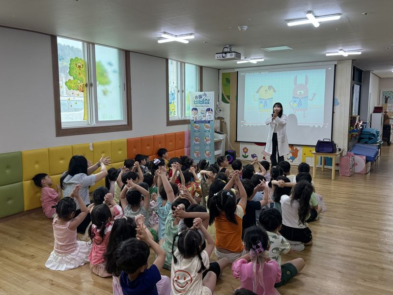 사진설명 = 진도군, ‘찾아가는 영유아 감염병 예방 및 손 씻기 교육