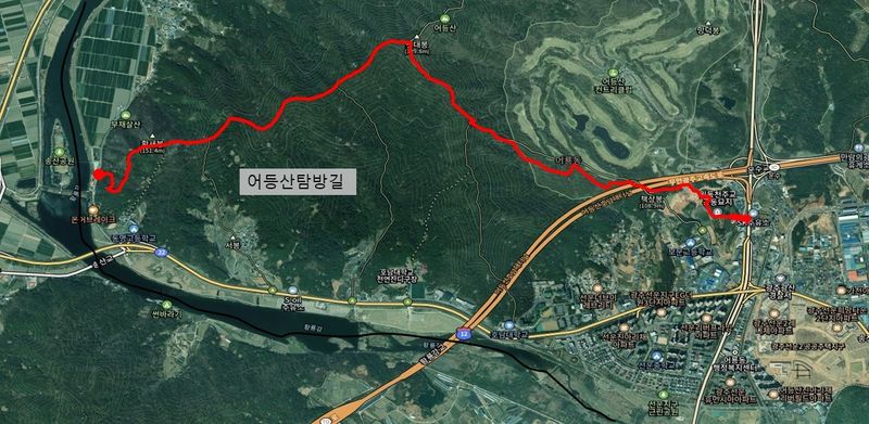사진설명 = 어등산탐방길, 장수제1지하차도 위치도