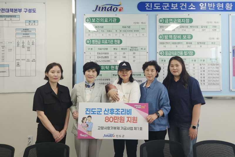 사진설명 = 진도군, ‘산후 조리비 80만 원’ 첫째아부터 지원