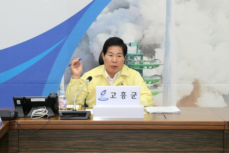 사진설명 = 공영민 고흥군수, 폭염 대응책 강도 높게 추진 주문