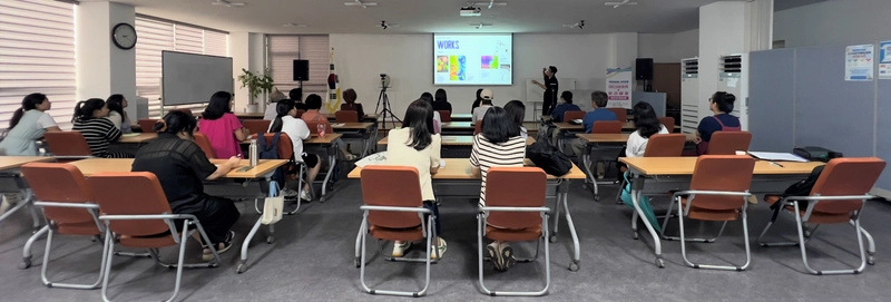 사진설명 = 나주시 ‘미디어아트×분리배출 RE:VISION’ 자격과정 교육 모습. (사진제공-나주시)