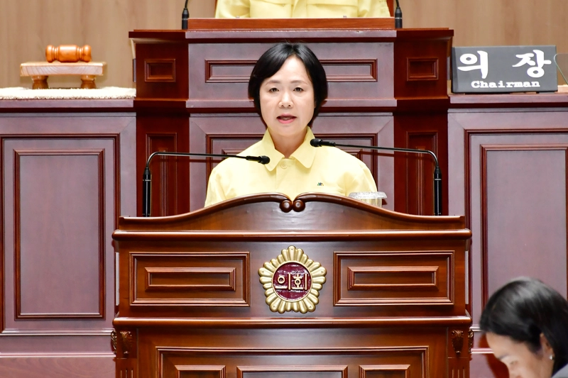 사진설명 = 명진 시의원 5분자유발언