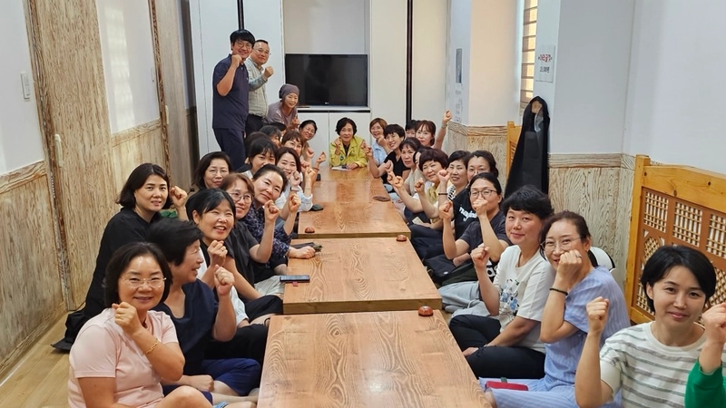 사진설명 = 이순덕 운영위원장, 노인맞춤돌봄 생활지원사 간담회 개최