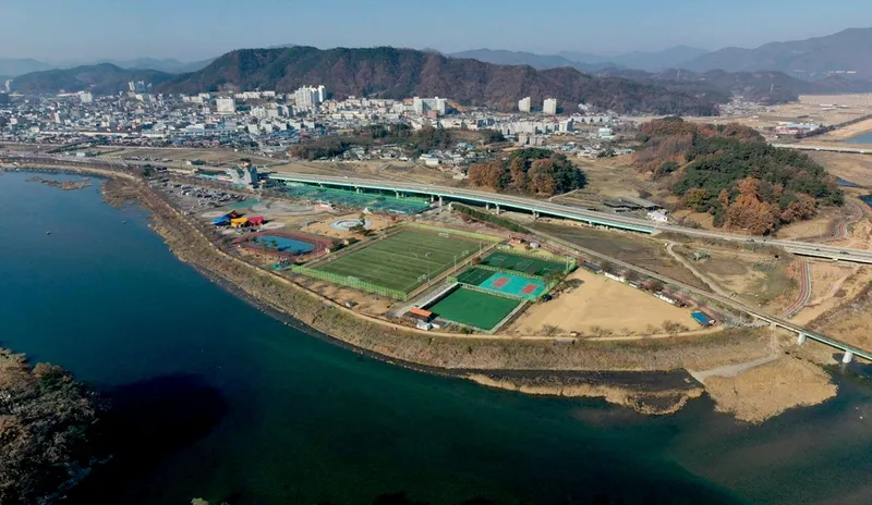 사진 = 드론 실기시험장이 조성될 영강체육공원 일원