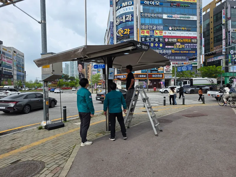 사진설명 = 폭염저감시설 점검활동사진