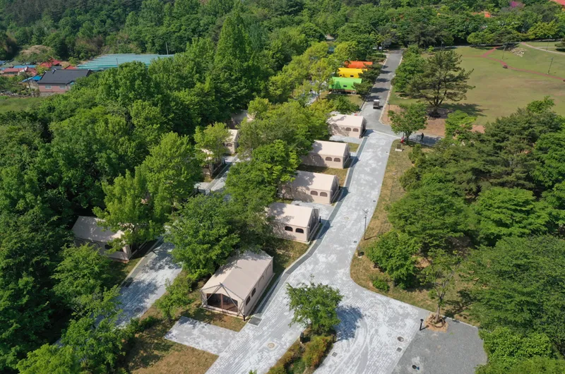 사진설명 = 곡성 도림사 오토 캠핑장리조트 새단장