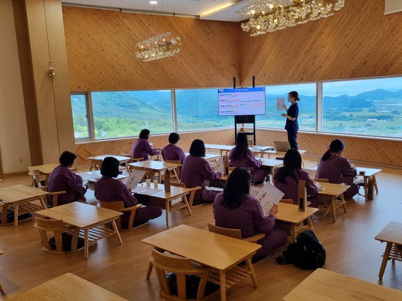 사진설명 = 21일 장흥군 전남마음건강치유센터, ‘마음과 몸을 위한 쉼, 모자보건 힐링캠프’