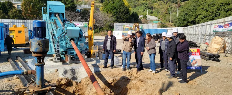 사진설명 = 도양읍 시산도 상수도 공급 청신호