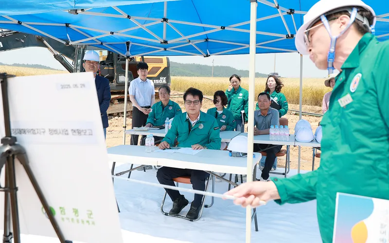 사진설명 = 이상익 함평군수 현장 점검
