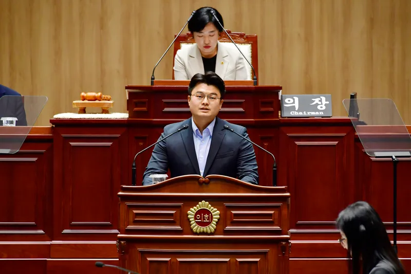 사진설명 = 서임석 시의원 5분자유발언