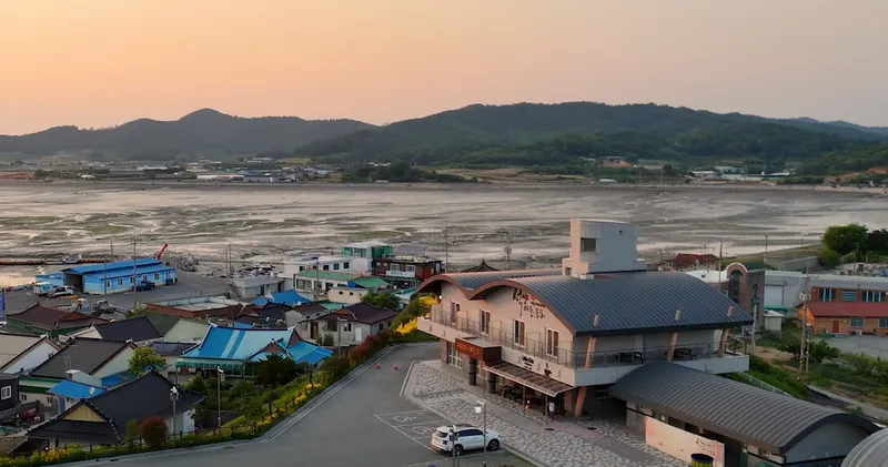 사진설명 = 주포권역 항공 사진